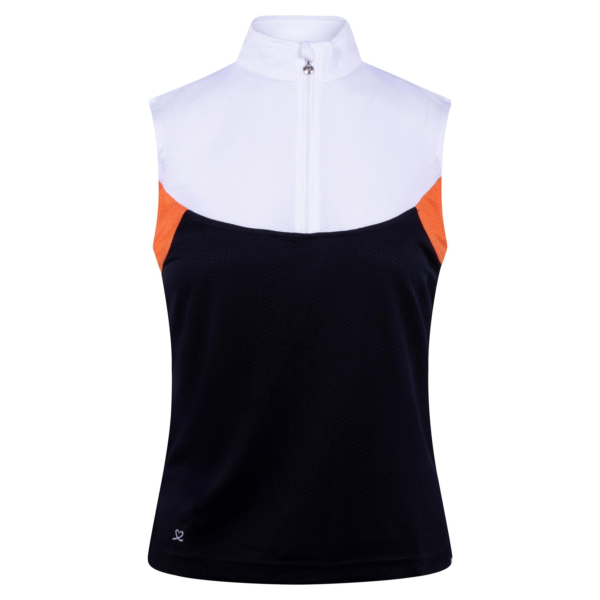 Daily Sports Regina Ladies Sleeveless Golf Polo Shirt Navy